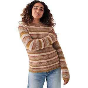 Faherty Multicolor Striped Crew Neck Sweater